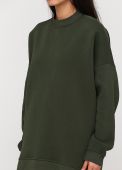 Світшот жіночий зимовий Only Women оливковий mega oversize Світшот жіночий зимовий Only Women оливковий mega oversize