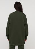Світшот жіночий зимовий Only Women оливковий mega oversize Світшот жіночий зимовий Only Women оливковий mega oversize