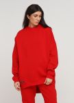 Свитшот женский зимний Only Women красный mega oversize  Свитшот женский зимний Only Women красный mega oversize
