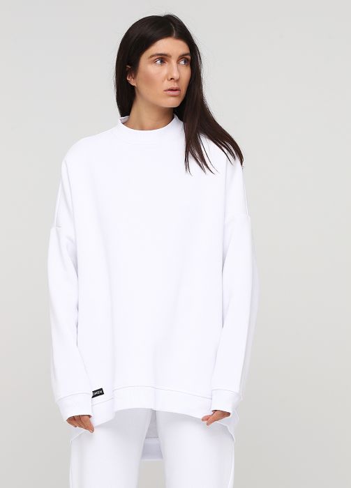 Світшот жіночий зимовий Only Women білий mega oversize