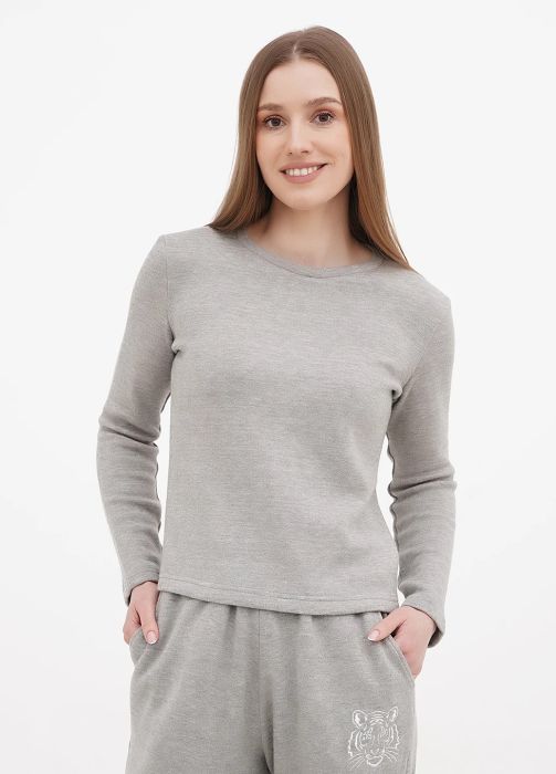 Свитшот женский зимний Only Women серый из ангоры