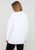 Світшот жіночий демісезонний Only Women білий  з великим сріблястим лого спереду Світшот жіночий демісезонний Only Women білий  з великим сріблястим лого спереду