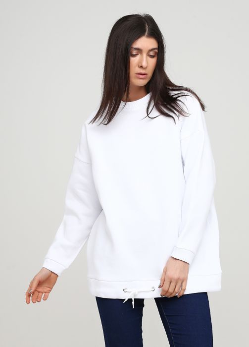 Світшот жіночий зимовий Only Women білий