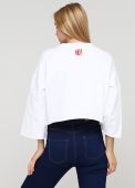 Свитшот женский белый демисезонный короткий Only Women Свитшот женский белый демисезонный короткий Only Women