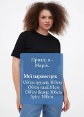 Футболка жіноча sheina Only Women чорна з маленькою білою вишивкою знизу Футболка жіноча sheina Only Women чорна з маленькою білою вишивкою знизу