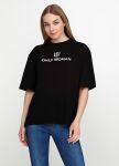 Футболка женская Only Women черная с надписью и логотипом (oversize) Футболка женская Only Women черная с надписью и логотипом (oversize)