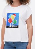 Футболка женская Fiona Only Women белая с рисунком воздушные шары