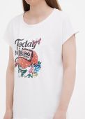 Футболка женская Only Women белая с рисунком today Футболка женская Only Women белая с рисунком today