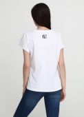 Футболка женская Fiona Only Women белая с черным лого сзади