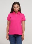 Футболка Polo женская Only Women фуксия с черным лого сзади Футболка Polo женская Only Women фуксия с черным лого сзади