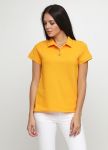 Футболка-поло женская Only Women желтая с темно-синим лого сзади Футболка-поло женская Only Women желтая с темно-синим лого сзади