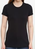 Футболка жіноча sheina Only Women чорна з чорним лого ззаду
