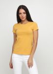 Футболка женская Only Women горчичная с серебристым лого сзади Футболка женская Only Women горчичная с серебристым лого сзади