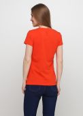 Футболка жіноча Sheina Only Women 1 помаранчева з помаранчевим лого позаду