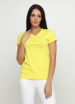 Футболка женская желтая с серебряным лого сзади V sheina Only Women Футболка женская желтая с серебряным лого сзади V sheina Only Women