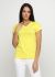 Футболка женская желтая с серебряным лого сзади V sheina Only Women