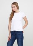 Футболка жіноча Sheina Only Women біла зі сріблястим лого ззаду Футболка жіноча Sheina Only Women біла зі сріблястим лого ззаду