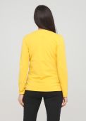 Лонгслів жіночий Оnly Women жовтий з жовтим лого позаду
