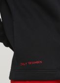 Толстовка женская черная зимняя с боковыми карманами Only Women