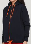 Толстовка женская зимняя Only Women тёмно-синяя с боковыми карманами Толстовка женская зимняя Only Women тёмно-синяя с боковыми карманами
