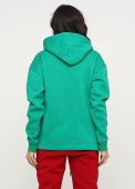 Толстовка женская зимняя Only Women зелёная с боковыми карманами
