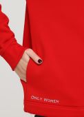 Толстовка жіноча зимова Only Women червона з боковими кишенями Толстовка жіноча зимова Only Women червона з боковими кишенями