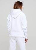 Толстовка жіноча зимова Only Women біла з бічними кишенями