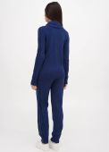 Костюм жіночий в'язаний Edira темно-синій (светр, штани)