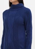 Костюм жіночий в'язаний Edira темно-синій (светр, штани)
