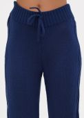 Костюм жіночий в'язаний Edira темно-синій (светр, штани)