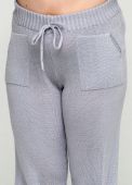 Костюм (джемпер, брюки) женский светло-серый вязаный Edira  1