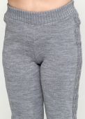Костюм (свитер, брюки) женский серый вязаный Edira