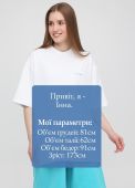 Футболка жіноча Only Women біла з блакитною вишивкою на грудях (oversize) Футболка жіноча Only Women біла з блакитною вишивкою на грудях (oversize)