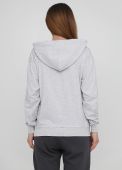 Толстовка жіноча літня Only Women світло-сіра зі стандартною блискавкою